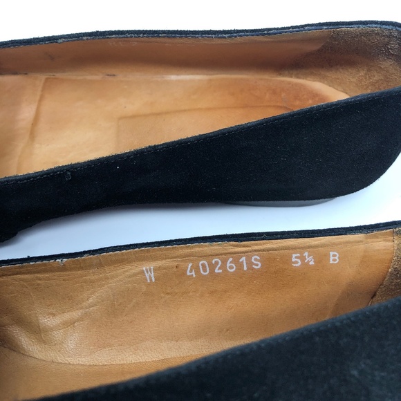 Ralph Lauren Velvet Black Embroiled Logo 5.5 Italy - Picture 6 of 6